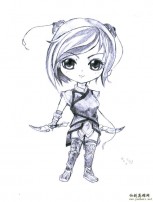 《仙剑四》精美Q版人物手绘原画